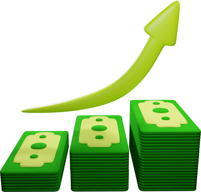 profit 3d illustration